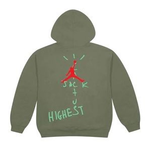 Nike Air Jordan x Travis Scott Cactus Jack Highest Hoodie Olive